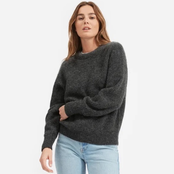 Everlane Charcoal Alpaca Crew size XS